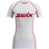 SWIX RaceX Classic, krátký rukáv, dámské triko, Bright White/Swix Red Velikost: XS