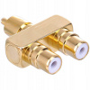 ADAPTÉR ROZDEĽOVAČ 1xRCA - 2xRCA Y CINCH NAKAMICHI