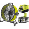 Kupelňový ventilátor - Ryobi R18F5 Akumulátorový FAN 18 V + 5 Ah (Kupelňový ventilátor - Ryobi R18F5 Akumulátorový FAN 18 V + 5 Ah)