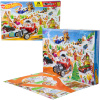Hot Wheels Adventný kalendár 2025 10 autíčok a príslušenstvo Sada hračiek 3+ JCB47