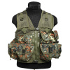 MIL-TEC vesta taktická 9 vreciek FLECKTARN