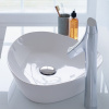DURAVIT Cape Cod umývadlo na dosku (trioval) bez otvoru, bez prepadu, 500 x 405 mm, biela, 2339500000