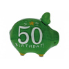 Keramická pokladnička prasiatko 50. narodeniny