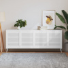 vidaXL Lamelové dvierka na skrinku 4 ks, biele 61,5x49,4 cm, borovica - Biela - 141521-87878