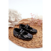 Čierne baleríny pre dievčatá, 401-1A/2A/3A BLACK__32181-22 22