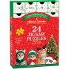 EUROGRAPHICS Puzzle Adventný kalendár: Vianočné fúzy 24x50 dielikov