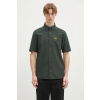 Bavlnená košeľa Fred Perry pánska, zelená farba, regular, s golierom button-down, M8730.X89
