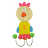 Drevený vešiak s 2 úchytkami - Kuriatko