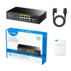 CUDY Sieťový prepínač Cudy FS1010P Fast Ethernet (10/100) Napájanie cez Ethernet (PoE) Čierna