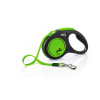 flexi New Neon pásik, veľkosť S 5m/15 kg, zelená