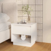 vidaXL Nočný stolík biely 45x34x44 cm drevotrieska 809512
