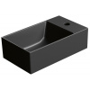 GSI KUBE X keramické umývadlo 40x23cm, pravé/ľavé, čierna mat, 9484126