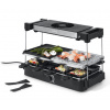 Raclette Trebs s digestorom a kamennou doskou »15100« - farba: čierna