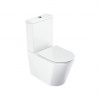 Ravak Elegantná súprava WC misy RimOff Combi so splachovadlom a sedadlom, biela X01872