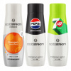 Sada 3 koncentrátov na vodu Sodastream Orange Zero + Pepsi Max + 7up free