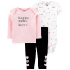 CARTERS CARTER'S Set 3dielny Srdiečko, 9 m /veľ. 74