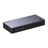 13v1 Ugreen Revodok Max 313 Thunderbolt 4 na 2x USB 3.0, USB 3.2, USB-C 3.2, HDMI 2.1, DisplayPort 1.4, SD/microSD, RJ45, AUX 3,5 mm, PD 140W