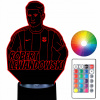 Nočná lampa do detskej izby - LED NOČNÁ LAMPA ROBERT LEWANDOWSKI FC BARCELONA (LED nočná lampa Robert Lewandowski FC Barcelona)