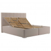 Blanar Manželská posteľ 180x200 Blanar BORA, nohy chróm N31/trinity 2