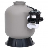 zahrada-XL Bazénový pieskový filter s bočným 6 polohovým ventilom sivý 313990