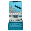 Makita D-54019 sada vrtáků do kovu HSS-G 1,5/2/2,5/3/3,2/3,5/4/4,5/5/5,2/5,5/6/6,5mm, 13ks