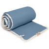 Mantinel do postýlky Maceshka mušelín Blue Jean, krajka (2216)