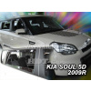 Deflektory - protiprievanové plexi Kia Soul 5D 2009 - 2014 (+zadné)