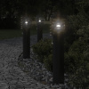 Vonkajšie Stojace Lampy Senzor 3 Ks Čierne 60 Cm Nehrdzav. Oceľ Čierna