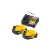 DeWalt DCB1104P2-QW Sada nabíječka DCB1104 + 2 akumulátory DCB184 18 V 5 Ah