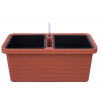 Plastia Truhlík samozavlažovací Berberis DUO plastový terakotový - 80x39x35cm