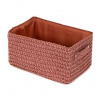 Compactor Úložný košík LILOU tkaný polypropylen 23 x 15 x 12 cm Terakota