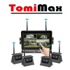 TomiMax Bezdrôtový Wifi AHD set s 4 x kamerou so solárnym nabíjaním a uchytením na magnet