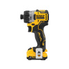 DEWALT Akumulátorový skrutkovač 12 V bez uhlíkovej kefky (2 x 2,0 Ah batérie + nabíjačka) DCF601D2