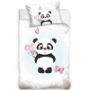 CARBOTEX Detské bavlnené obliečky do postieľky PANDA, 100/135+40/60, BABY226008