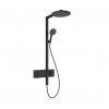 Hansgrohe Raindance Alive S - Sprchový set s termostatom, priemer 30 cm, 3 prúdy, matná čierna 24595670