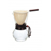 Sada na varenie kávy s prepadom Hario Woodneck Drip Pot 3 Cup 502010019 viacfarebná