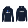 Pánská mikina s kapucí s motivem Yamaha, tmavě modrá S