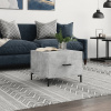 zahrada-XL Konferenčný stolík betónovo sivý 50x50x40 cm kompozitné drevo 829404
