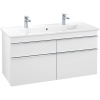 VILLEROY & BOCH Venticello závesná skrinka pod umývadlo, 4 zásuvky, 1153 x 502 x 590 mm, White Matt, A92901MS