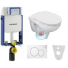 Geberit SET Kombifix 110.302.00.5+WCzávesné Cers.ARTECO Rimless+sedDuropl SC+Sigma01 Biela 110.302.00.5ARtBiela