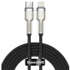 kábel Baseus Cafule Metal PD USB-typ C - Lightning 20W 2,0 m, čierny (BRA010623)