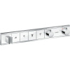 HANSGROHE RainSelect modul termostatu s podomietkovou inštaláciou, pre 4 spotrebiče (vrchná sada), biela/chróm, 15357400