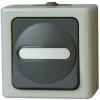 Nástěnný spínač Povrch, 250V barva Šedá Kopp