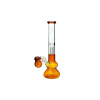 Bong sklo Black Leaf s precoolerom Amber