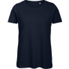 B&C INSPIRE T / Dámske tričko Medium Fit z bio bavlny - navy XL