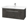 Dreja Umývadlová skrinka BIG INN SZZ 100 - D16 Tmavý betón / Úchytka T02 / D16 Tmavý betón