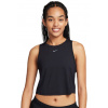 Dámsky top Nike One Classic Dri-Fit Cropped Tank Top - Čierny (L)