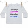 Boodyy Tričko s dlhým rukávom Krásna po maminke, šikovná po tatkovi 92 (18-24 mesiacov)