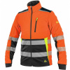 CANIS Pánska výstražná softshell bunda CXS BENSON, oranžovo-čierna, Varianta oranžovo-čierna, Veľkosť 3XL