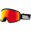 Horsefeathers Huck – čierne/zrkadlovo červené one size